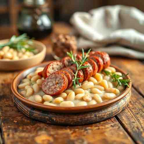 White Bean & Sausage Recipes - Catalan Butifarra